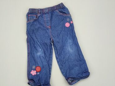 jeansy do kostki: Denim pants, Cherokee, 12-18 months, condition - Very good