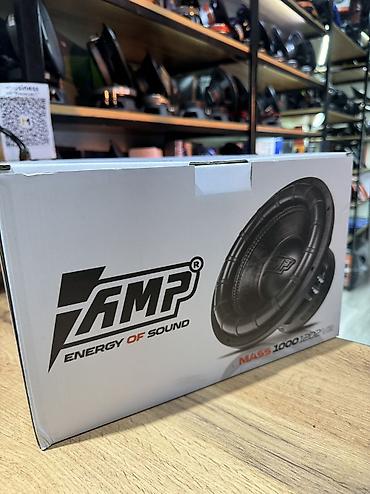 Сабвуферы для авто: Сабвуфер AMP 12" Ключевые характеристики: - Номинальная мощность — 11