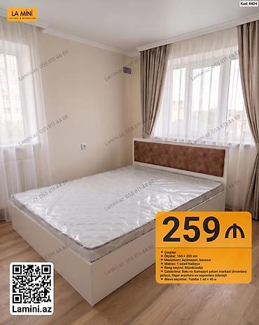 Ev və bağ: Məhsul: İkinefərlik çarpayı dəsti (Kod: 4404) - Ölçü: 160 x 200 sm - — 1