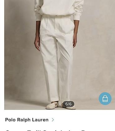 klassik geyim: Şalvar, Ralph Lauren, M, L, rəng - Ağ — 1