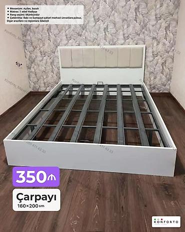 Ev və bağ: Çarpayı – 160×200 sm - Mexanizm: açılan, bazalı (anbar sahəsi ilə) - — 1