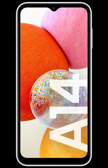 Samsung: Samsung Galaxy A14, 128 ГБ, цвет - Серый, Сенсорный, Отпечаток пальца, Две SIM карты