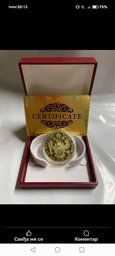 Numizmatika i filatelija: πͺπͺπͺ Franc Jozef dukati 24K pozlata πͺπͺπͺ πͺ Uz dukat dobijate Sertifikat na lalafo.rs β 2 Numizmatika i filatelija: πͺπͺπͺ Franc Jozef dukati 24K pozlata πͺπͺπͺ πͺ Uz dukat dobijate Sertifikat β 2
