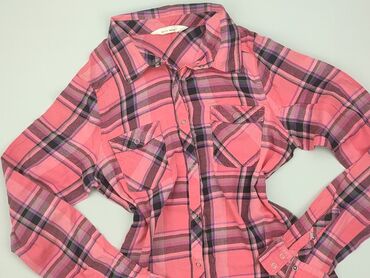 czarno biala koszula: Shirt 14 years, condition - Fair, pattern - Cell, color - Pink