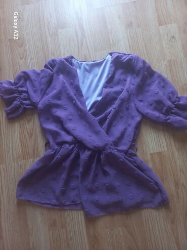 moderne tunike za punije osobe: S (EU 36), Single-colored, color - Purple