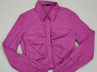bluzki damskie bawełniane z długim rękawem: Shirt, SinSay, S (EU 36), condition - Very good