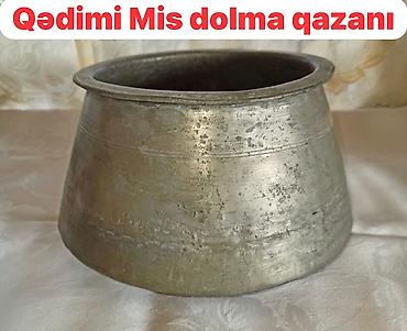 Qədimi mis dolma qazanı - Material: qalın döyülmə mis - Forma: geniş lalafo.az -da Qədimi mis dolma qazanı - Material: qalın döyülmə mis - Forma: geniş