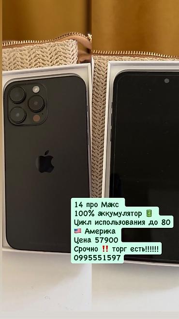 холод оборудования: IPhone 14 Pro Max - Цвет: тёмный (Space Black) - Экран 6.7" — 1