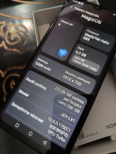 honor 30 i: Honor X6b, 256 GB, rəng - Qara, Sənədlərlə — 3