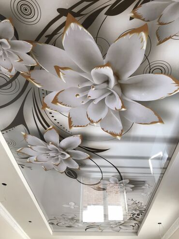 Натяжной потолок: Натяжной потолок Глянцевое, Матовое, 3D потолки Бесплатный замер — 6