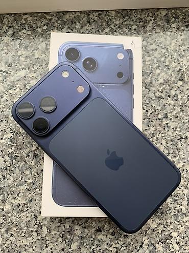 IPhone 17 Pro Max, Б/у, 256 ГБ, Синий, Коробка, 100 %