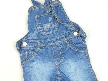 legginsy z wysokim stanem sportowe online: Dungarees, F&F, 6-9 months, condition - Good