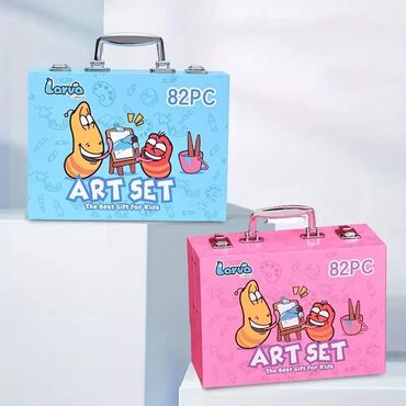 bubamara igračke: Set za crtanje u metalnom koferu koji se rasklapa i omogucava da sav