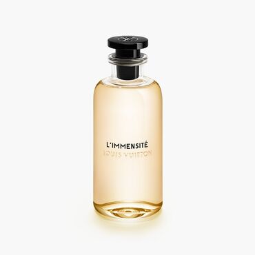 Парфюмерия: Ətirlər qramladı .Louis Vuitton L'Immensité ətir şüşəsi, qara qapaqlı