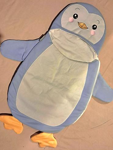Kombinezonlar: Penguin dizaynlı uşaq yuxu tulumu/yorğan - Şirin mavi-ağ penguin — 1