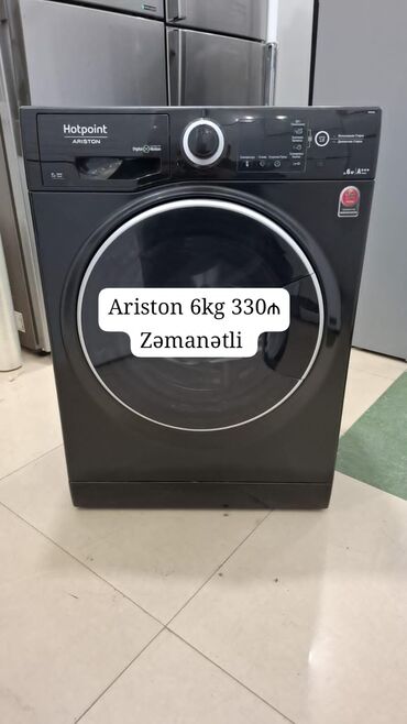 Paltaryuyan maşınlar: Paltaryuyan maşın Hotpoint Ariston, 6 kq, İşlənmiş, Avtomat, Qurutma var, Kredit yoxdur, Ünvandan götürmə, Ödənişli çatdırılma