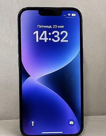 IPhone 14, Б/у, 128 ГБ, Midnight, Коробка, Чехол, 77 %