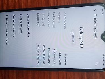 samsung işlənmiş: Samsung Galaxy A10, 32 GB, rəng - Qara, İki sim kartlı — 4