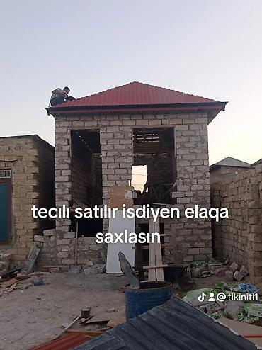 30 mine heyet evleri 2026: Satılır: tikinti mərhələsində olan daş ev (yarımçıq tikili) - — 1