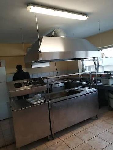 nerj qab: Kafeterya/iaşə xətti üçün paslanmayan polad servis və bufet — 1