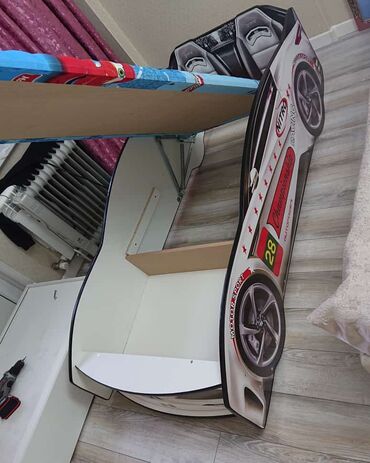 Детские односпальные кровати: Детская односпальная кровать, Новый, Для мальчика, С матрасом, ДСП, Бесплатная доставка, Самовывоз, Платная доставка — 21