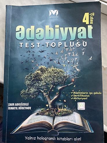 dərs kitabları: Təcili satılır, içi təmizdir. MHM Tədris Mərkəzinin “Ədəbiyyat Test — 2