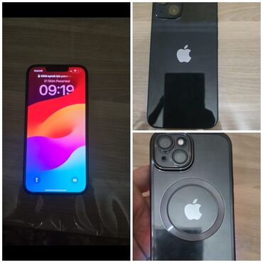 telefon satisi islenmis: IPhone 13, Qara, Zəmanət