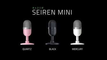 акустические системы kisonli technology co с микрофоном: Seiren mini! В наличии черный и белый Микрофон от Razer для