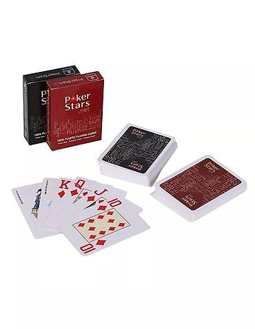 карты для покера: Набор пластиковых игральных карт PokerStars - 100% пластиковые карты — 6