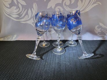 Čaše: Case nove za zestoko pice kristalno staklo,rucno oslikane iz 80ih god — 4