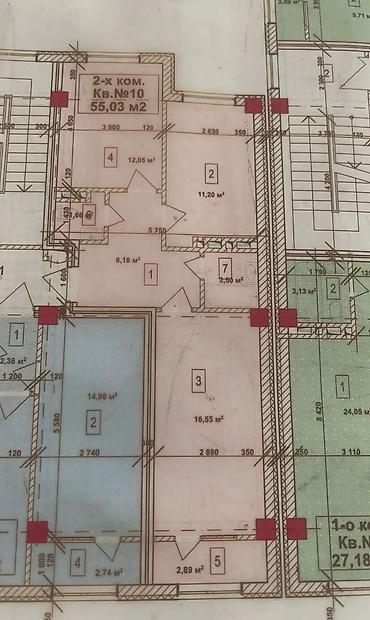 инд: 2 комнаты, 55 м², Индивидуалка, 1 этаж, ПСО (под самоотделку) — 2