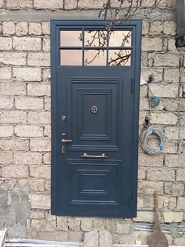 Metall giriş qapısı - Material: qalın metal konstruksiya, möhkəm