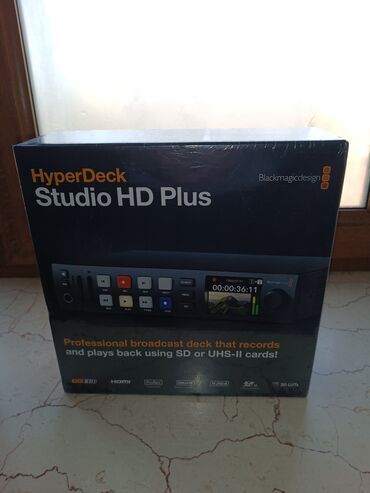 прожектор для видеокамеры: Blackmagic Stufio HD PLUS video recorder.2 kartlı,HDMI ve SDI giriş ve