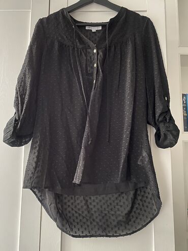 длинный черный сарафан: Блузка, Классическая модель, Однотонный