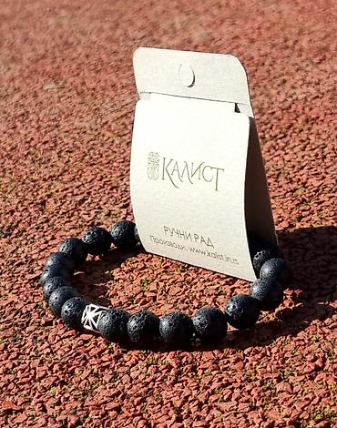 Narukvice: Kalist kamene brojanice od vulkanske lave, ručno rađene s blagoslovom — 3