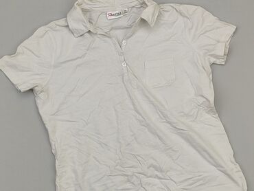 t shirty damskie białe w serek: Koszulka polo, M, stan - Dobry