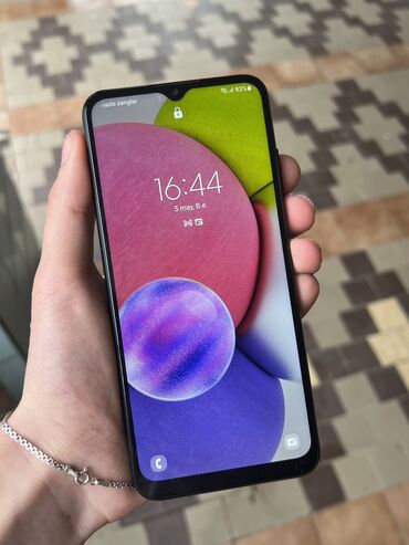 işlənmiş monitorlar: Samsung Galaxy A03s, 32 GB, rəng - Qara, Barmaq izi, İki sim kartlı