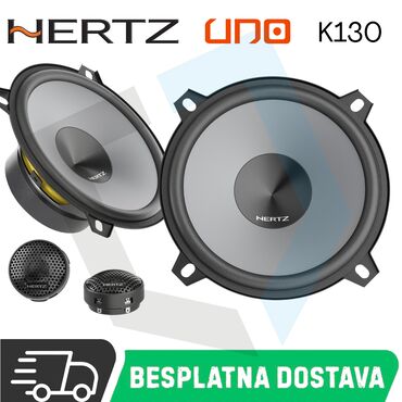 Ostala auto elektronika: Hertz Uno K 130 sistem ima 24 mm (0.9ˈ) membranu Neodimijum — 13