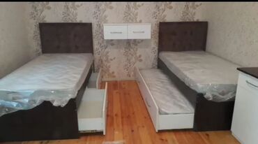 детская кровать качалка: Новый, Для девочки и мальчика, С матрасом, С выдвижными ящиками, Азербайджан
