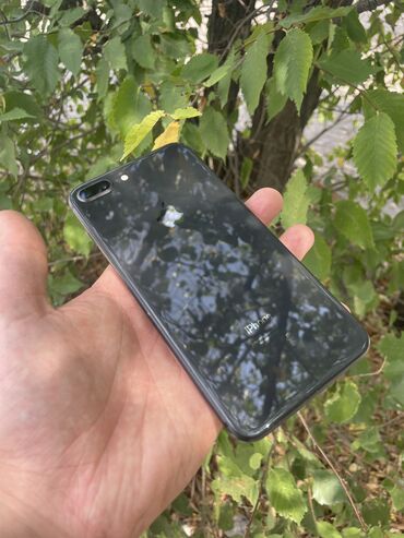 телефоны в бишкеке цум цены редми: IPhone 8 Plus, Б/у, 64 ГБ, Черный, Чехол, Кабель, 74 %