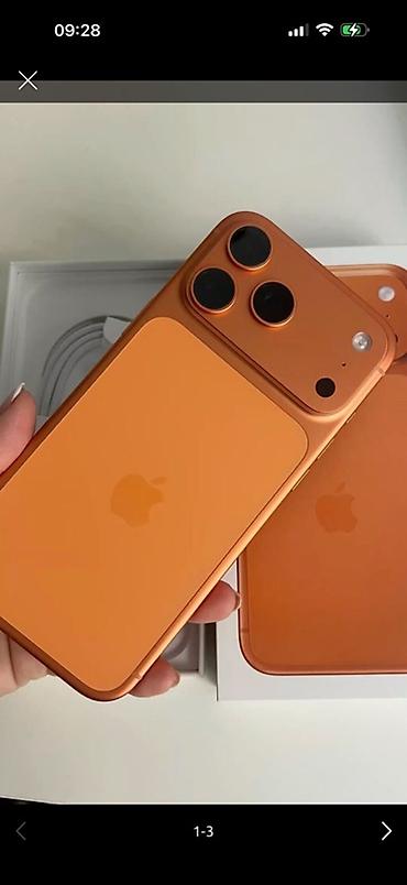 айфон 6s чехол: IPhone 17 Pro Max, Новый, 256 ГБ, Оранжевый, Коробка, В рассрочку, 100 % — 1