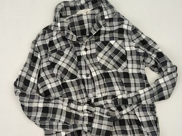 Shirt 14 years, condition - Very good, pattern - Cell, color - Grey