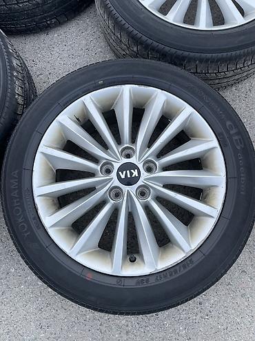 Диски: Литые Диски R 17 Kia, Комплект, отверстий - 5, Б/у — 5