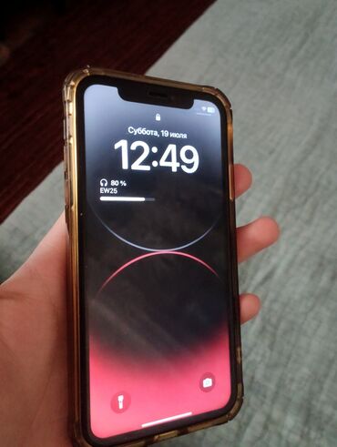 сотовые телефоны б у: IPhone Xr, Б/у, 64 ГБ, Черный, Чехол, 100 %