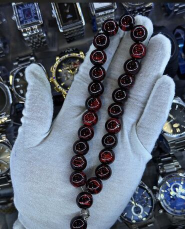 Təsbehlər: Şüşə bəzəkli təsbeh – bir neçə rəng variantı - Material: cilalanmış — 2