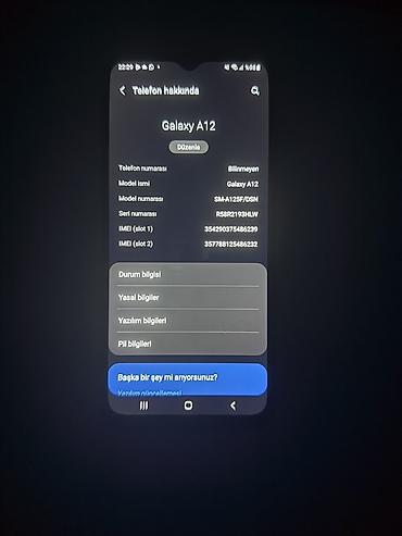 Samsung Galaxy A12, 32 GB, rəng - Qırmızı, İki sim kartlı
