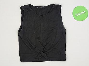 bluzki czarne basic: Stradivarius, Top damski, rozmiar S — 2
