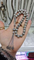 Təsbehlər: Gümüş təsbeh kolleksiyası.qiymet 100 m.dan baslayir - Material: gümüş — 24