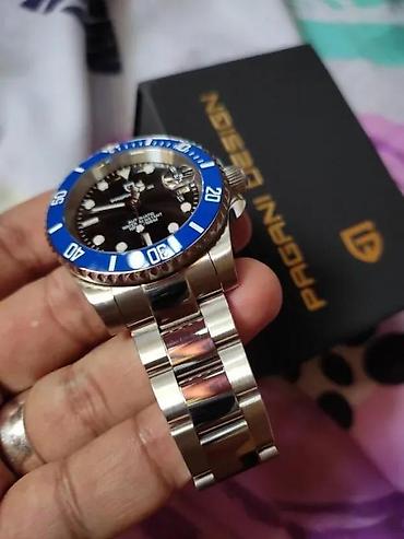 Ručni satovi: PAGANI DESIGN PD-1661 - Plavo/Crni- Rolex Submariner Homage Potpuno — 4