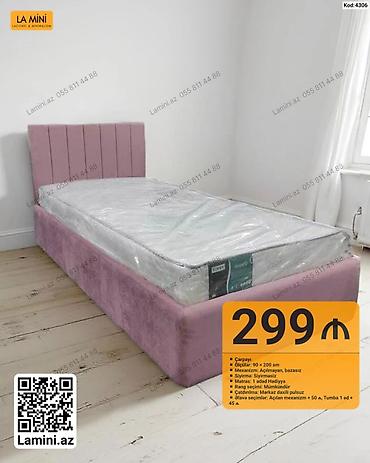 generator az: La Mini tək nəfərlik çarpayı - Ölçü: 90 × 200 sm - Mexanizm — 1